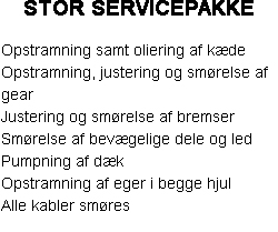 Stor Servicepakke